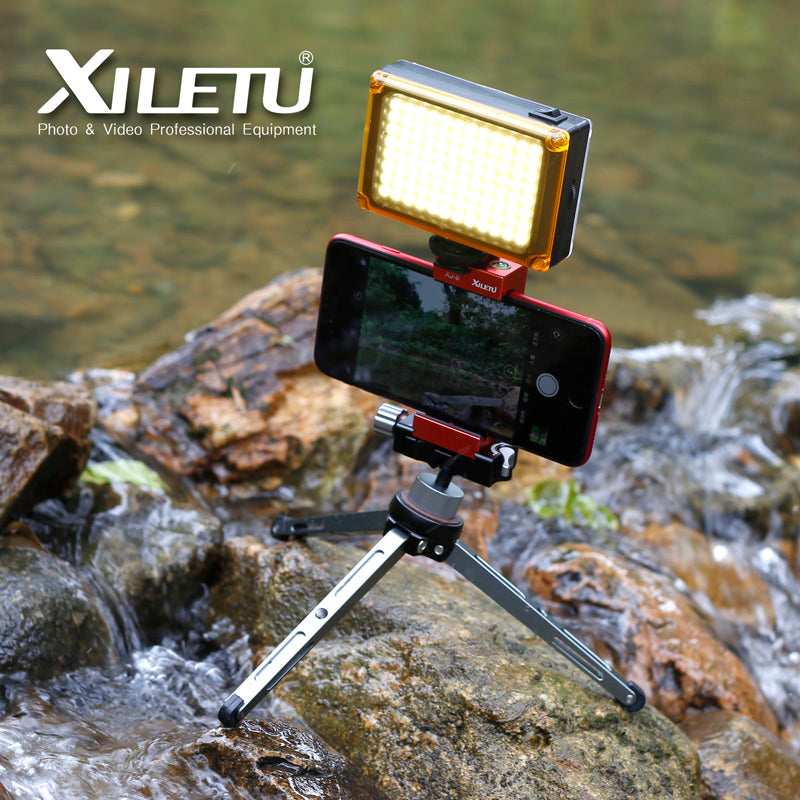 XILETU XT-15+BS-1 Camera Phone Stand Lightweight Tabletop Tripod