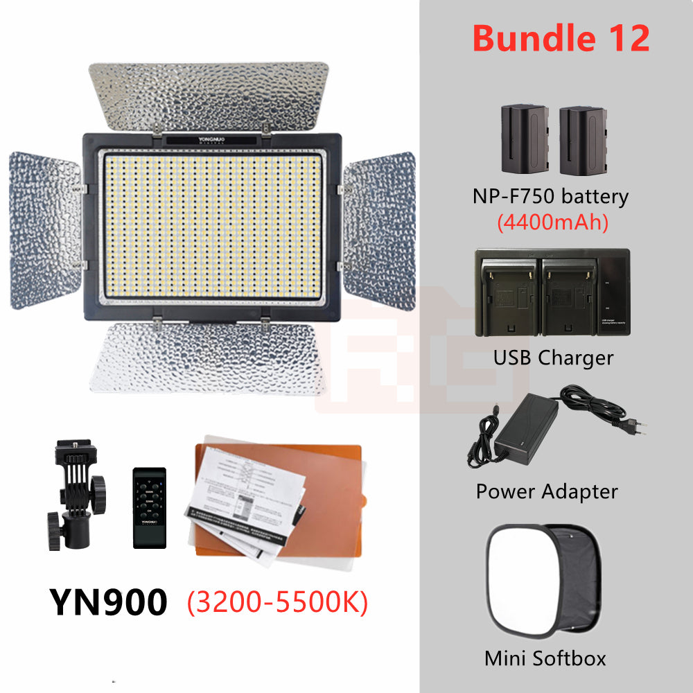 YONGNUO YN900 LED Video Light 3200-5500K Bi-color Lighting