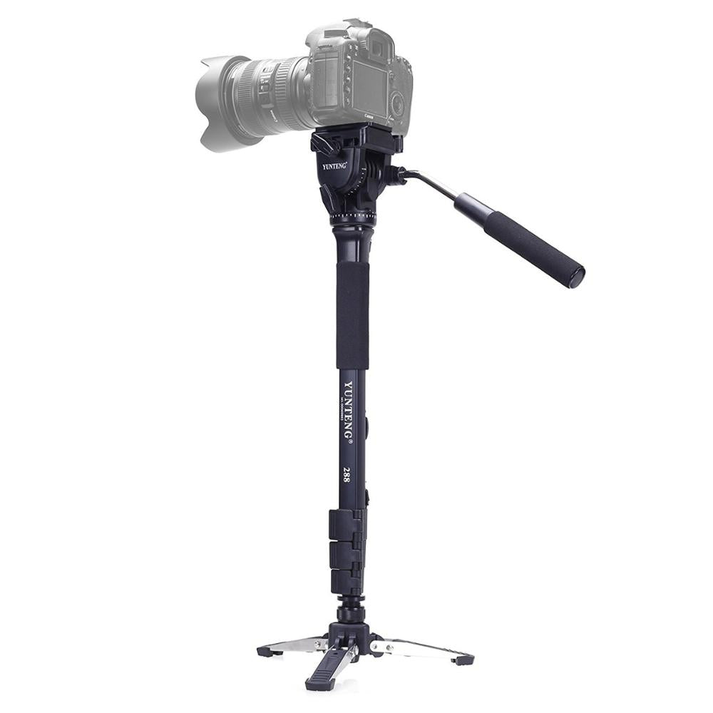 Yunteng VCT-288 Camera Monopod + Fluid Pan Head + Unipod Holder
