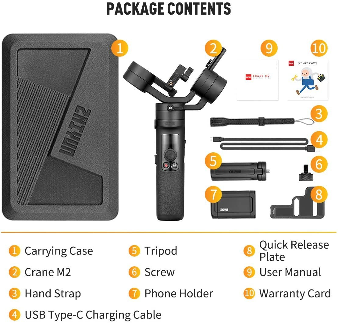 Zhiyun Crane-M2 Smartphone Gimbal mirrorless camera gimbal