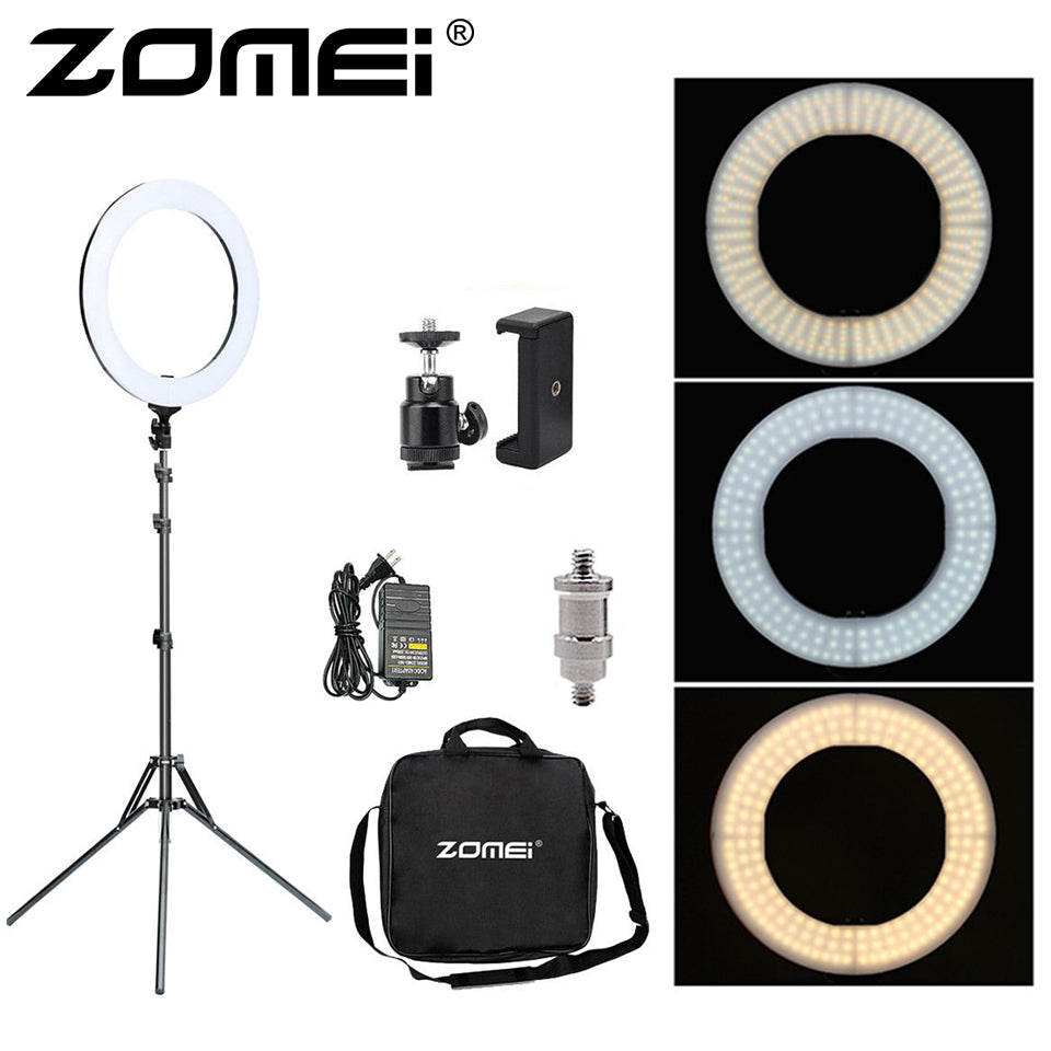 Zomei 18 inches Photographic Ring Light Streaming Kit