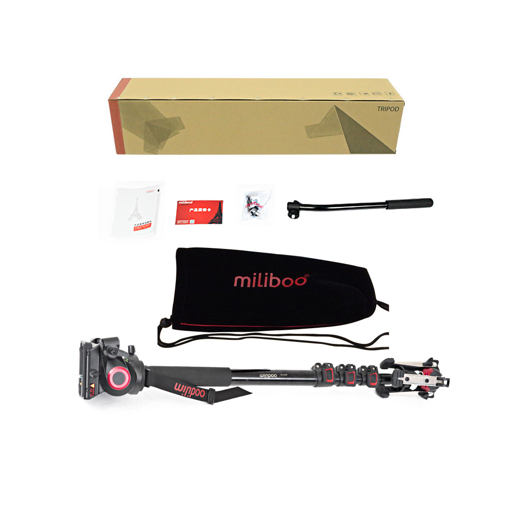 Miliboo MTT705AS Aluminum Portable Fluid Head Camera Monopod