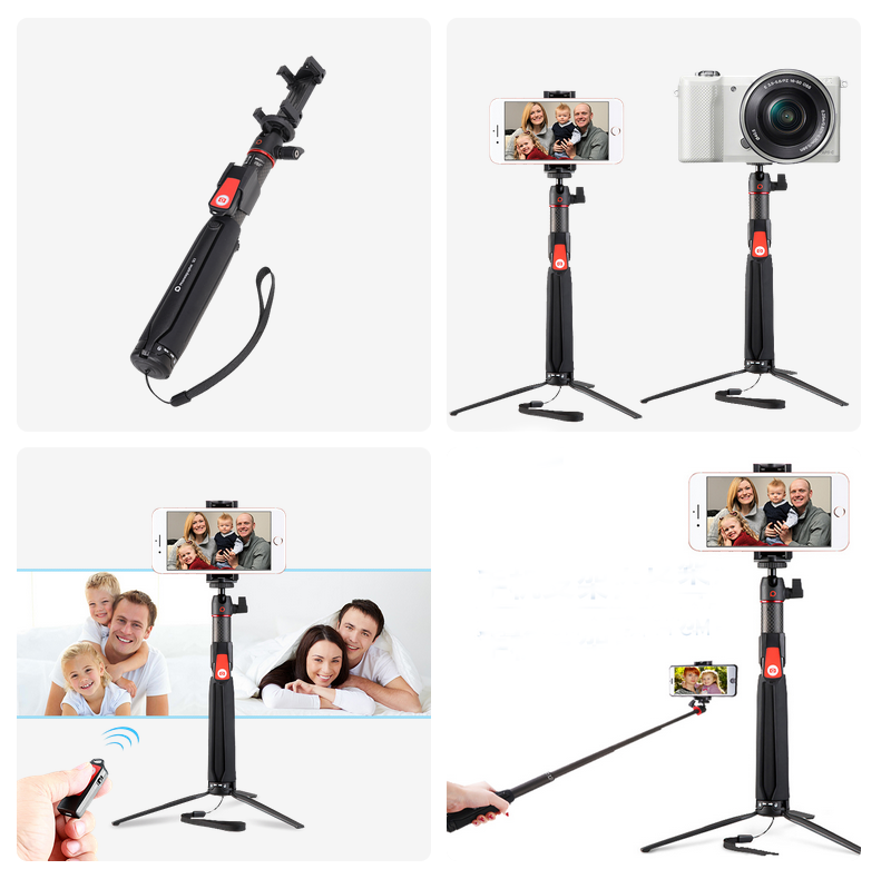 BENRO SC1 wireless Bluetooth carbon fiber flexible selfie stick